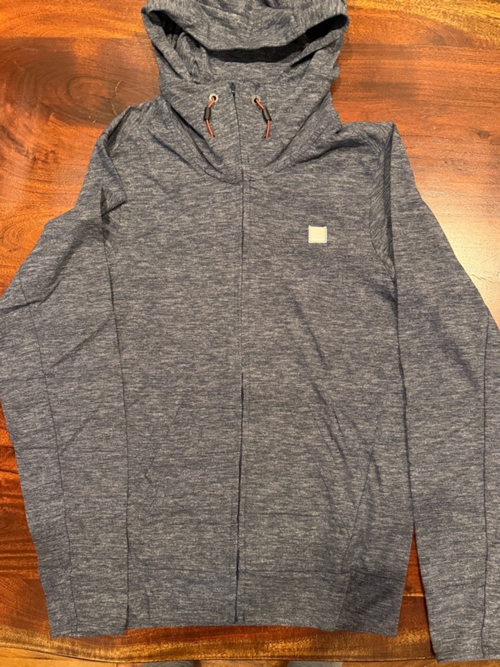 Bench Men's Hooded Full-Zip Sweater - Heather Navy